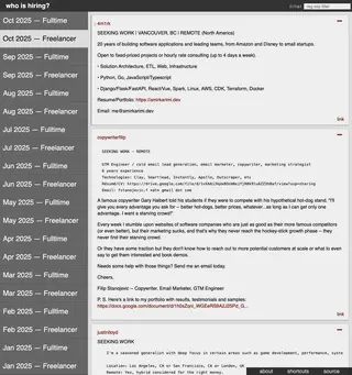 HN Hiring platform preview