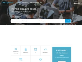HoćuPosao platform preview HoćuPosao platform preview