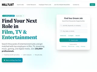 Hollylist platform preview Hollylist platform preview