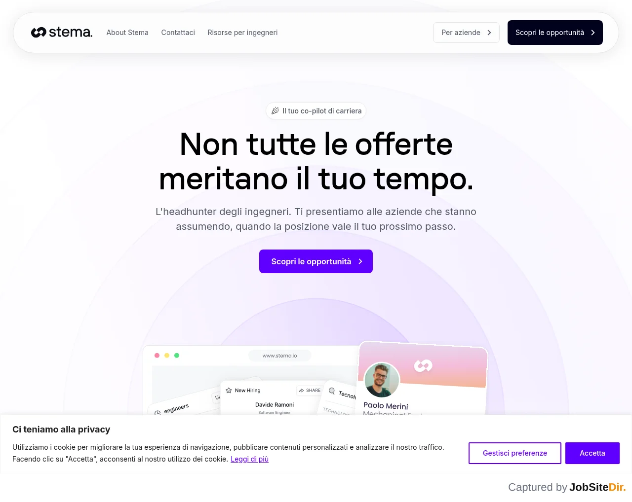 Stema screenshot Stema website screenshot