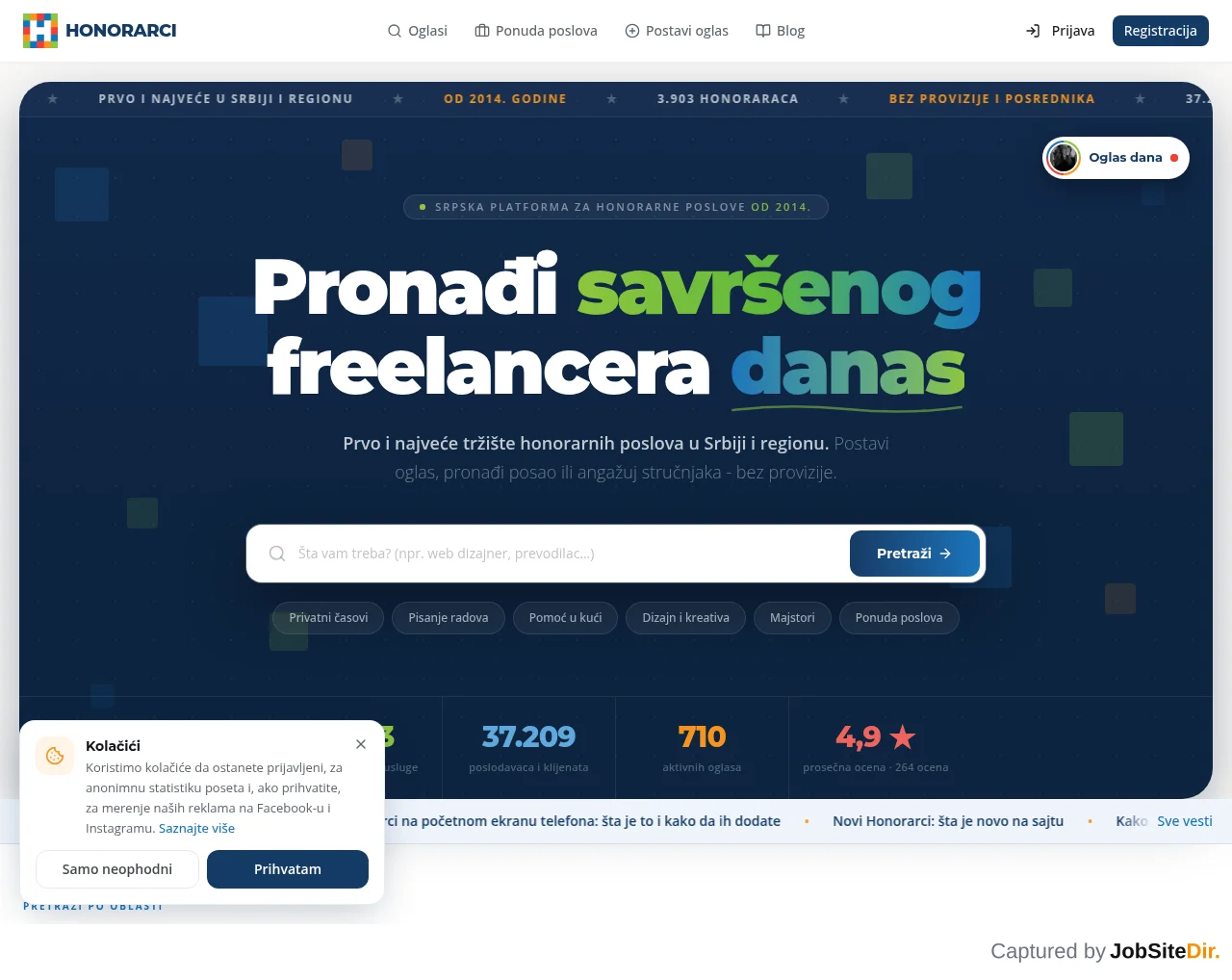 Honorarci screenshot Honorarci website screenshot