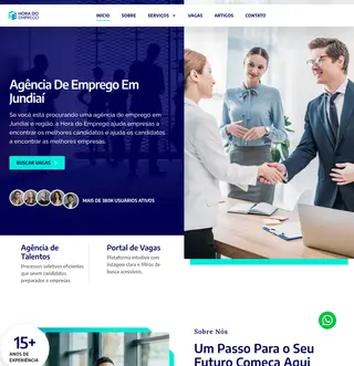 Hora do Emprego platform preview