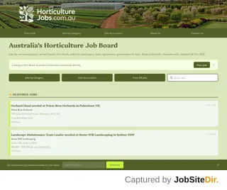 HorticultureJobs.com.au platform preview HorticultureJobs.com.au platform preview
