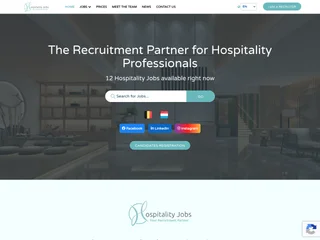 Hospitality Jobs platform preview