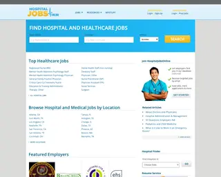 Hospital Jobs Online platform preview