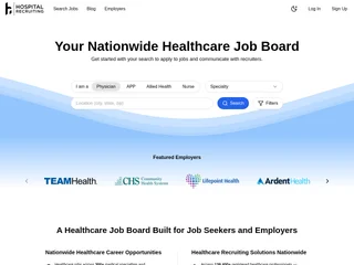 HospitalRecruiting platform preview HospitalRecruiting platform preview