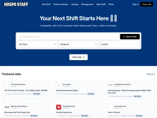 Hospo Staff Australia platform preview Hospo Staff Australia platform preview
