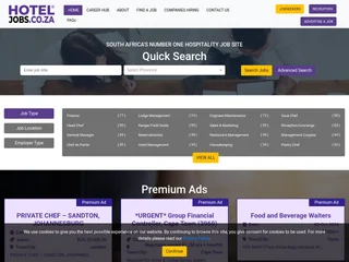 HotelJobs.co.za platform preview
