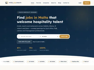 HotelJobsInMalta screenshot preview HotelJobsInMalta screenshot preview