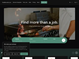 HotellerieJobs platform preview