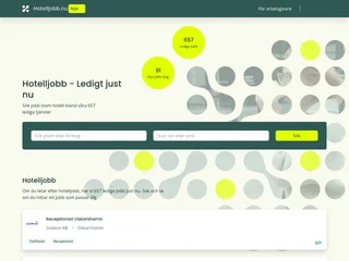 Hotelljobb.nu platform preview Hotelljobb.nu platform preview