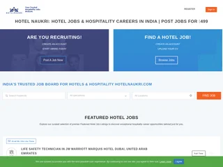 Hotel Naukri platform preview