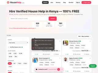HouseHelp.co.ke screenshot preview