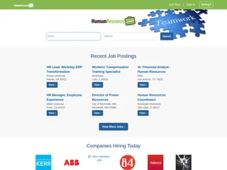 HumanResourcesJobs platform preview