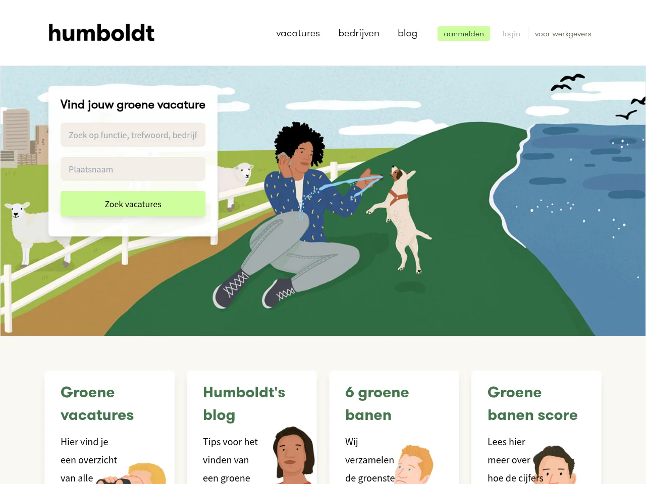 Humboldt screenshot Humboldt job board platform screenshot showing job search interface