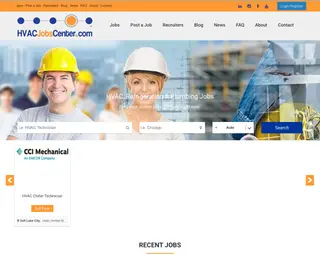 HVAC Jobs Center platform preview