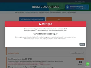 IBAM Concursos screenshot preview