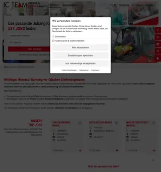 IC TEAM® Personaldienste GmbH screenshot preview