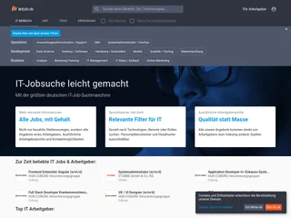 ictjob.de platform preview ictjob.de platform preview