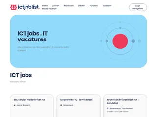 ICTjoblist screenshot preview
