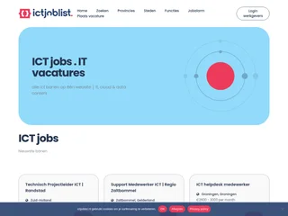 ICTjoblist platform preview ICTjoblist platform preview