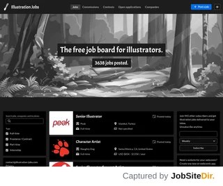 Illustration Jobs platform preview Illustration Jobs platform preview