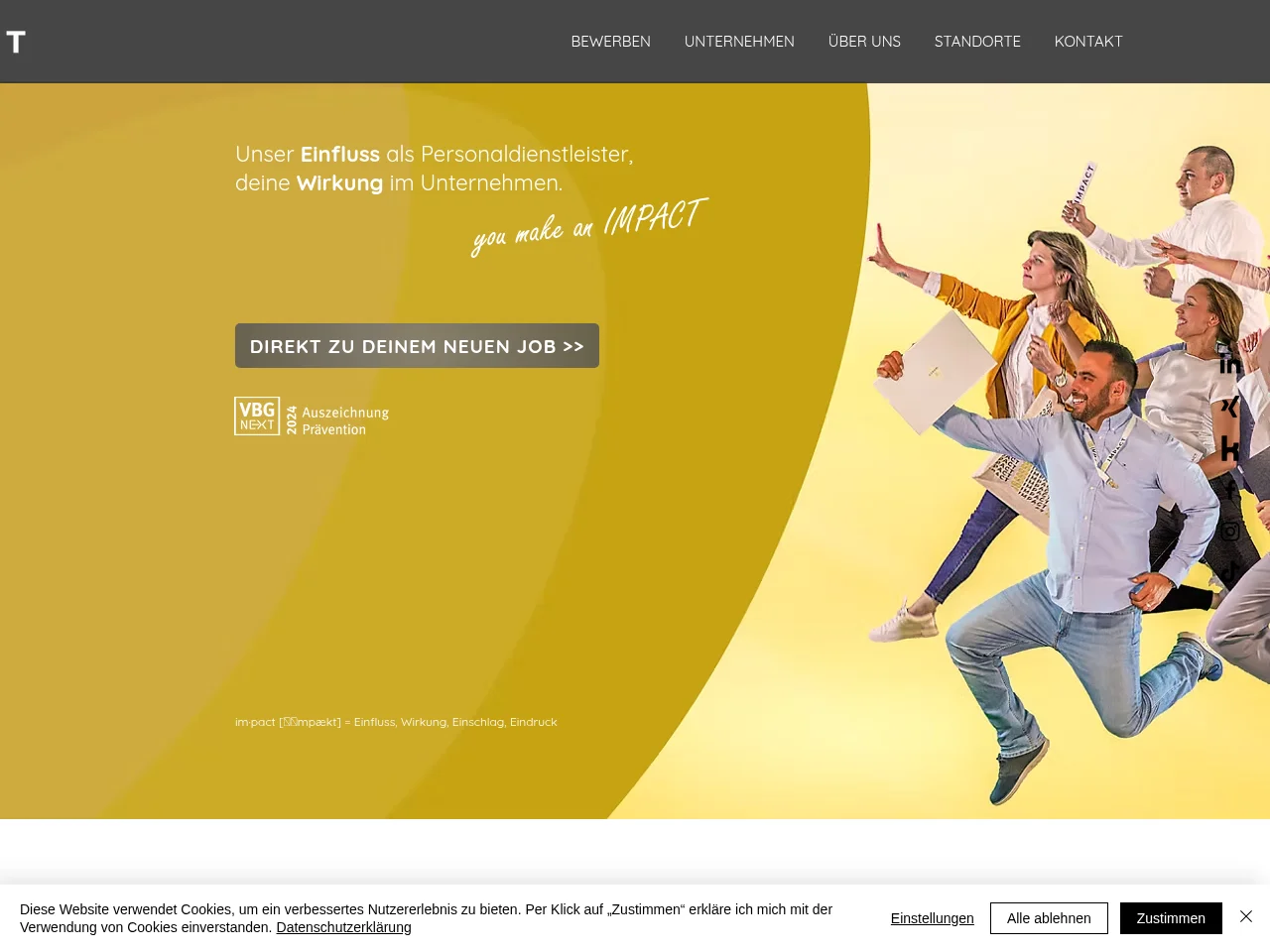 IMPACT Group website screenshot