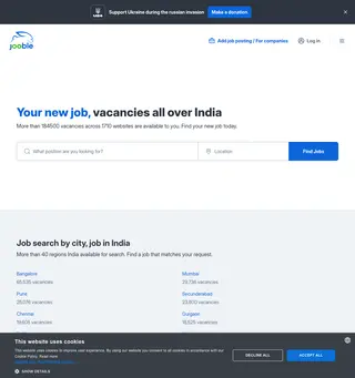 Jooble screenshot preview