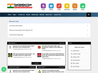 IndiaFastJobAlert.com screenshot preview IndiaFastJobAlert.com screenshot preview