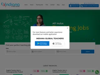 Indiana Global Teachers platform preview