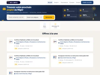 Emploi Niger platform preview