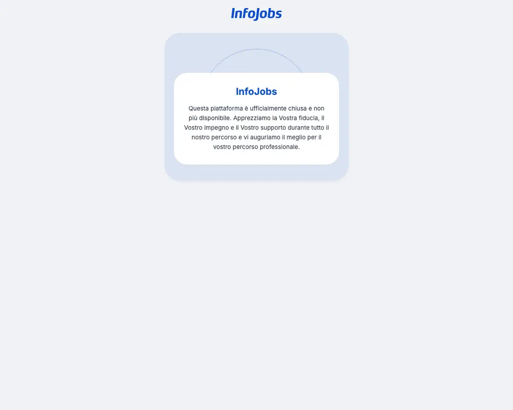 InfoJobs job board platform screenshot showing job search interface