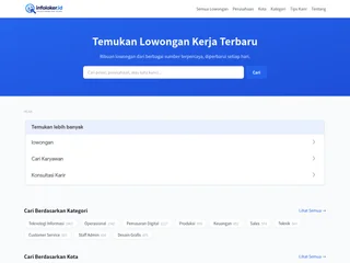 InfoLoker.id platform preview InfoLoker.id platform preview