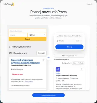 infoPraca.pl platform preview