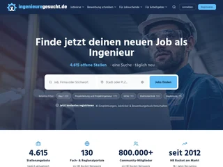 Ingenieuregesucht.de platform preview