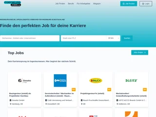 Ingenieursjobs.de platform preview