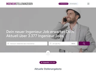 INGENIEURSTELLENANZEIGEN platform preview