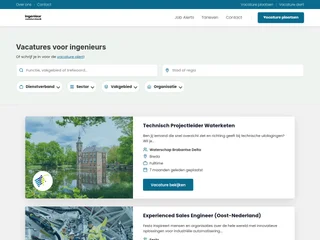Ingenieur Vacaturebank platform preview