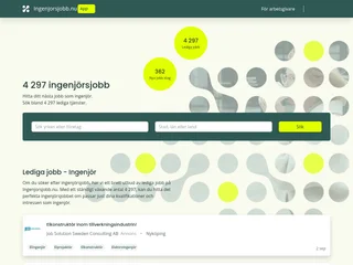 Ingenjorsjobb.nu screenshot preview Ingenjorsjobb.nu screenshot preview