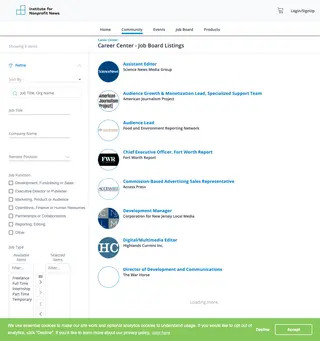 INN Career Center platform preview