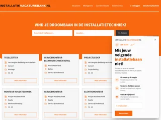 Installatie Vacaturebank platform preview