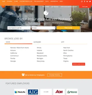 InsuranceJobs.com platform preview