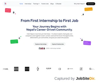 Intern Nepal platform preview