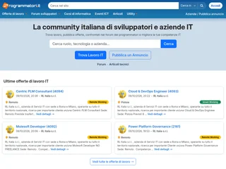 iProgrammatori platform preview iProgrammatori platform preview