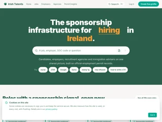 IrishTalents platform preview
