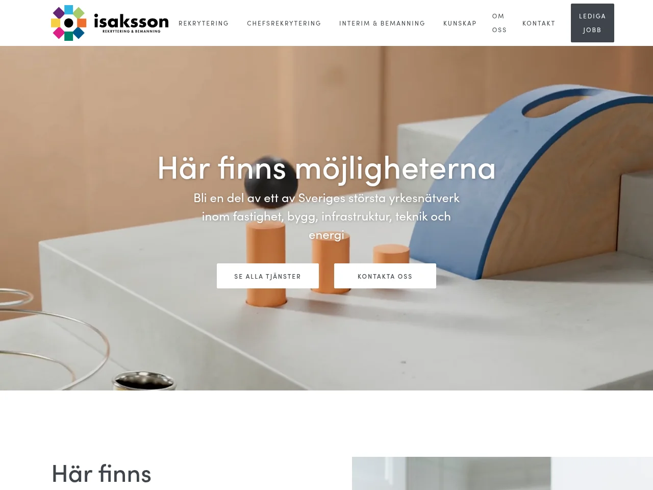 Isaksson Rekrytering & Bemanning screenshot Isaksson Rekrytering & Bemanning job board platform screenshot showing job search interface