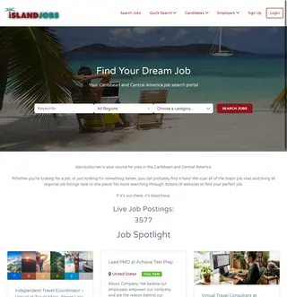 IslandJobs.net platform preview