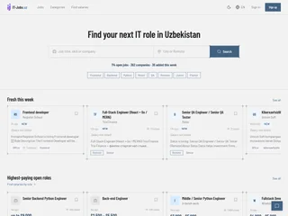 IT-Jobs.uz screenshot preview