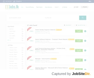 ITJobs.lk platform preview