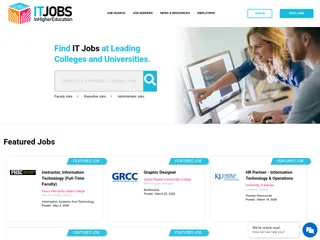 ITJobsInHigherEducation.com screenshot preview